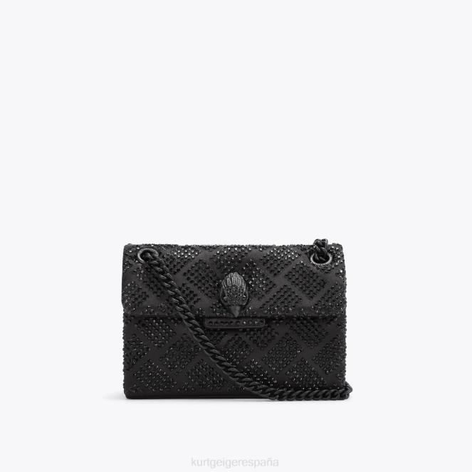Kurt Geiger mujer Tela de Londres mini Kensington 2LPR40 | bolsas negro